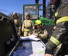 На территории ПК Контур прошли большие пожарно-тактические учения по тушению пожаров в промышленных организациях