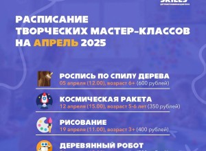 Весенние мастер-классы для юных талантов!