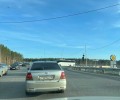 На эстакаде над большим перекрёстком в Заречном не работает светофор