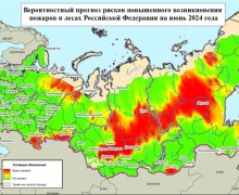 Авиалесоохрана разработала прогноз пожарной опасности в лесах России на март-сентябрь 2024 года