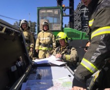 На территории ПК Контур прошли большие пожарно-тактические учения по тушению пожаров в промышленных организациях