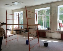 В бывшем помещении ЦГСОН Забота на Комсомольской, 3 идёт ремонт