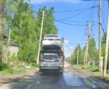 После перекрытия части трассы Екатеринбург-Тюмень фуры и грузовики поехали чрез Муранитный