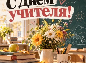 Поздравление с Днём учителя от жителей Заречного