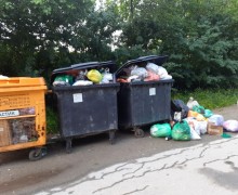Жители Муранитного пожаловались на редкий вывоз мусора