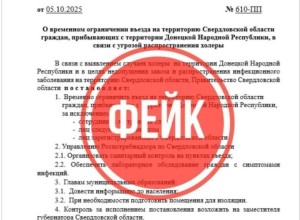 По группам и чатам Свердловской области рассылают сообщение о возможной вспышке холеры - это фейк