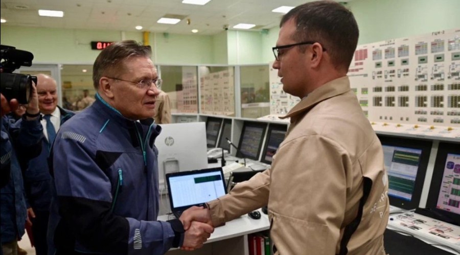 Следующим пунктом остановки Алексея Лихачёва и Дениса Паслера стал энергоблок №4 Белоярской АЭС