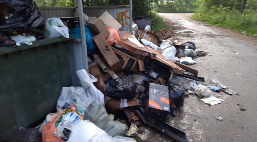 На Муранитной улице в Заречном ликвидировали скопление мусора