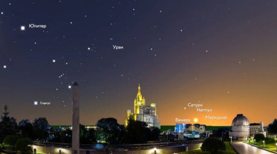 В выходные, если позволит погода, можно будет увидеть парад планет
