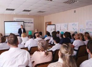 ГЛАВА ГОРОДА И ДИРЕКТОР БАЭС  ВСТРЕТИЛИСЬ С КОЛЛЕКТИВОМ МСЧ-32