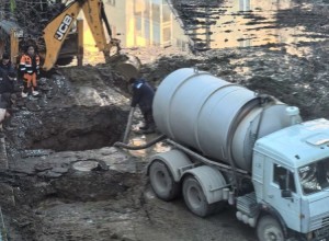 Коммунальная авария возле дома Ленинградская, 4 устранена