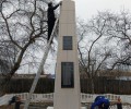 Жители Курманки привели в порядок мемориал погибшим в Великой Отечественной войне